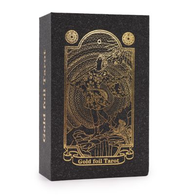 Goudfolie tarot set met boek en geschenkverpakking
