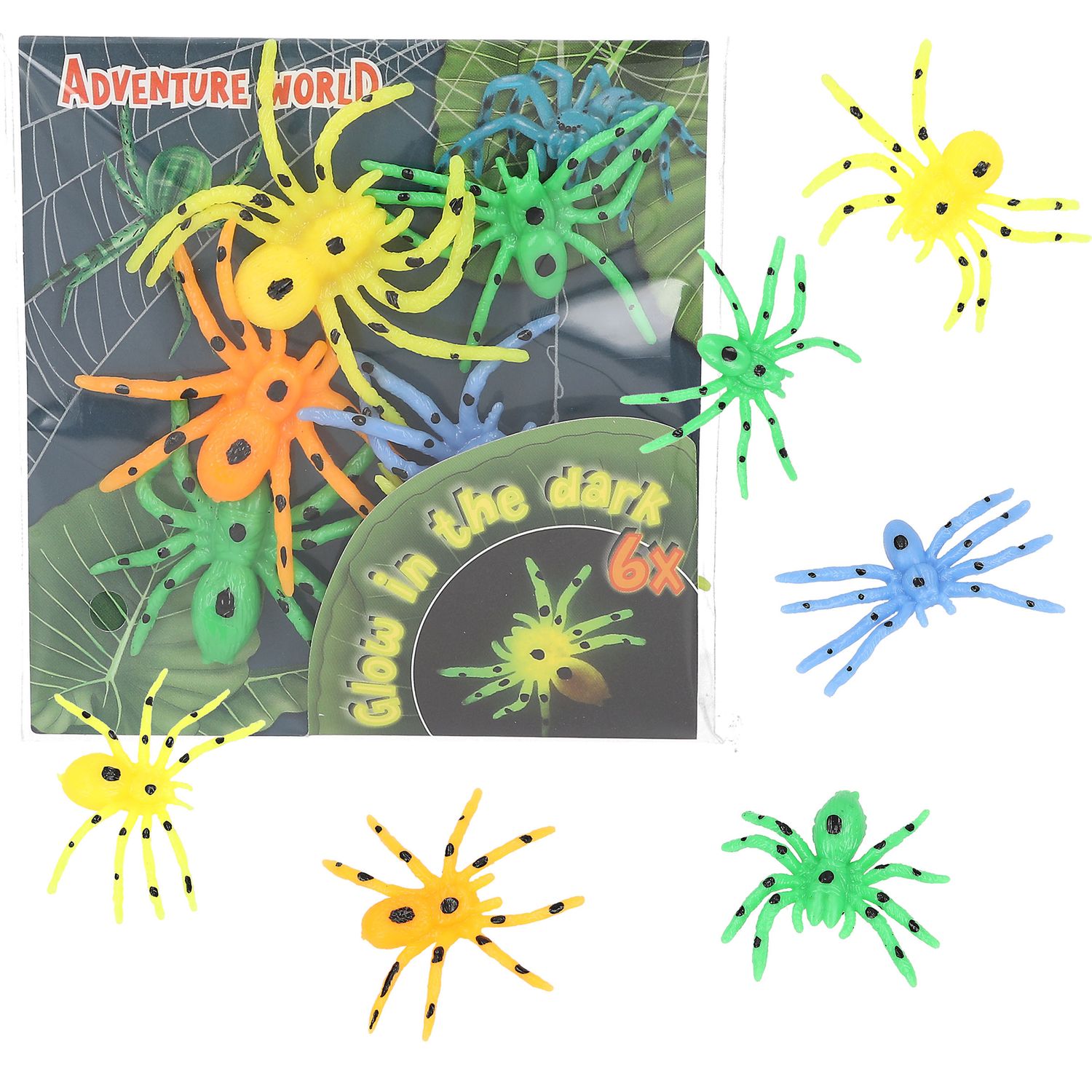 Dino World glow in the dark spinnen