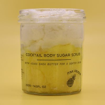 Geparfumeerde suiker body scrub - pina colada