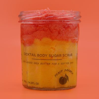 Geparfumeerde suiker body scrub - perzik sangria