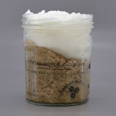 Geparfumeerde suiker body scrub - espresso martini