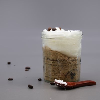 Geparfumeerde suiker body scrub - espresso martini
