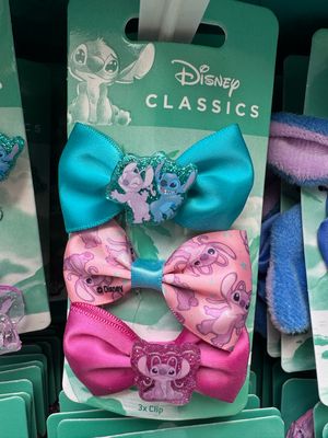 Stitch haar set bow clips