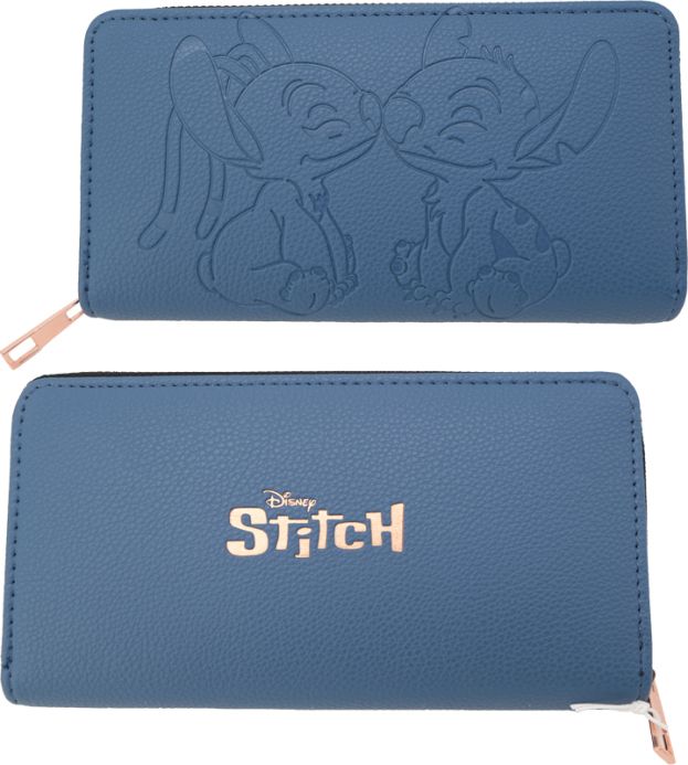 Stitch portemonnee blauw