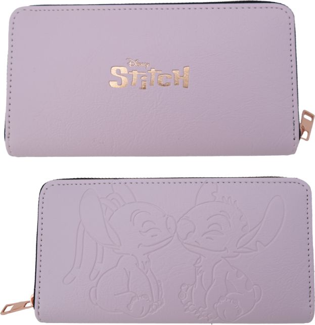 Stitch portemonnee roze