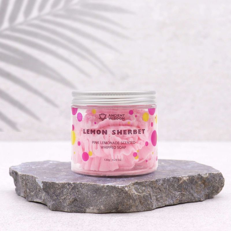 Roze limonade slagroomzeep