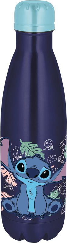 Stitch drinkfles donkerblauw roestvrij staal