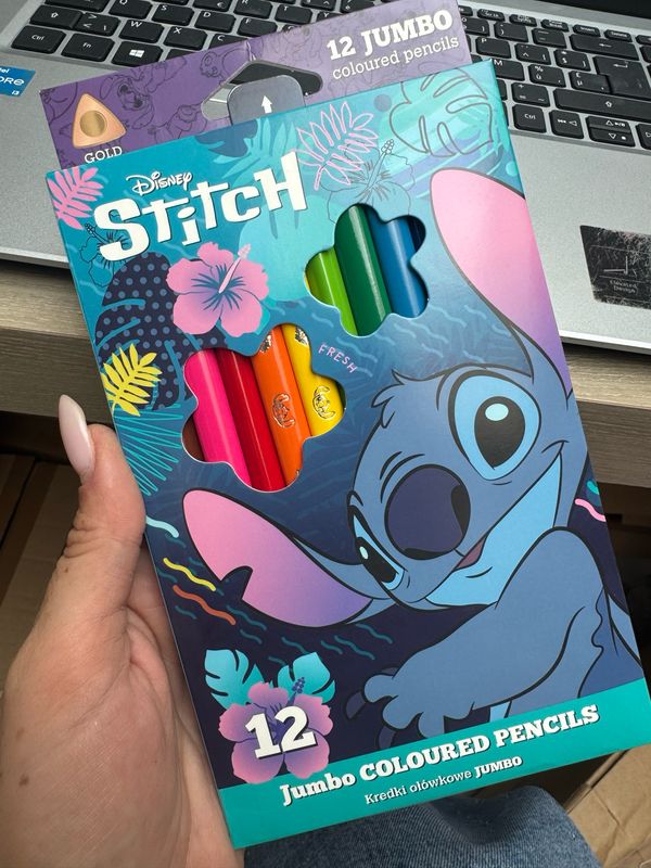 Stitch set jumbo kleurpotloden