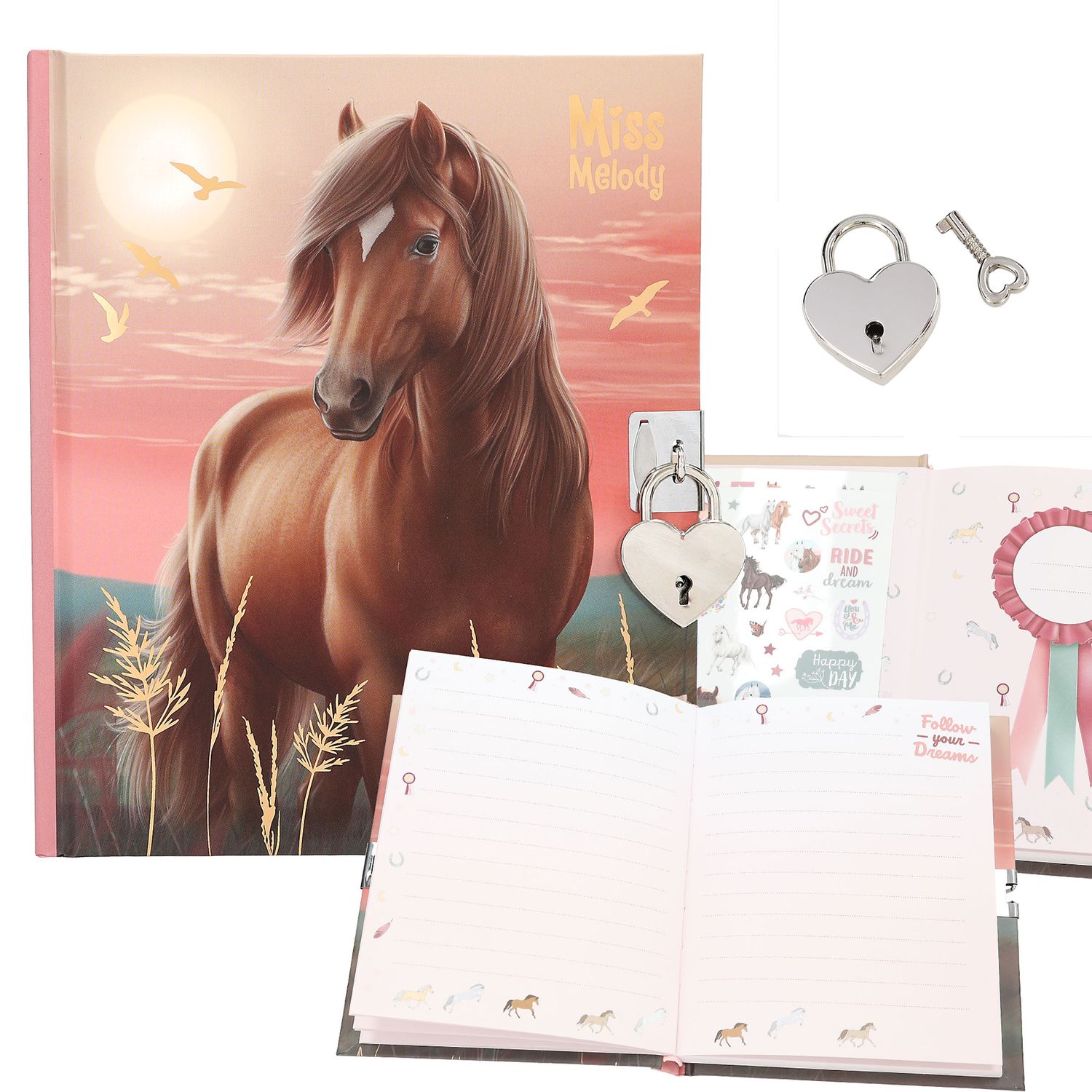 Miss Melody dagboek met stickers DREAMLAND