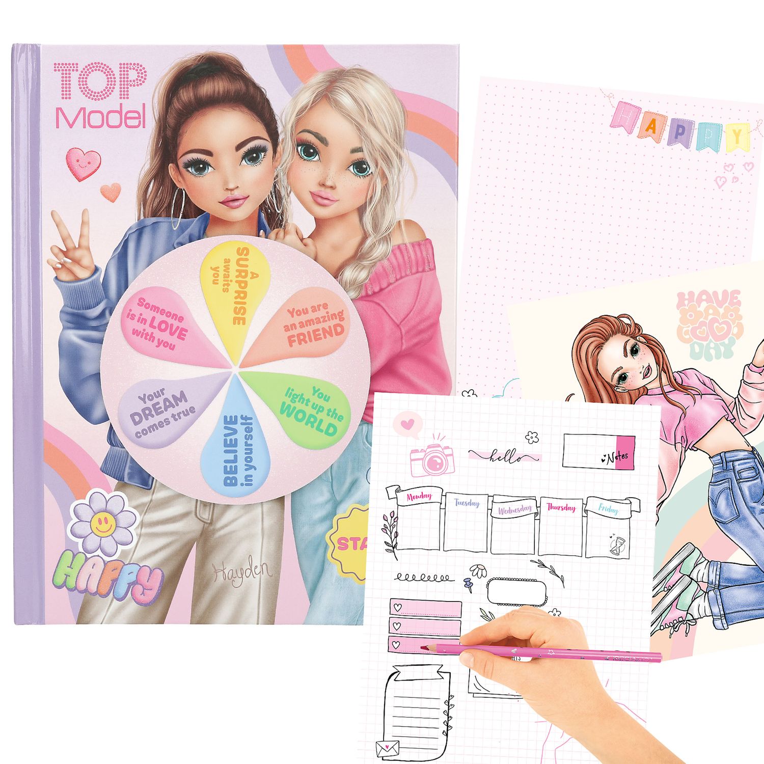 TOPModel mood kleurboek met licht ENGELSE VERSIE