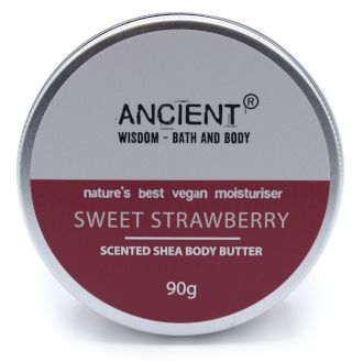 Geparfumeerde shea body boter - zoete aardbeien