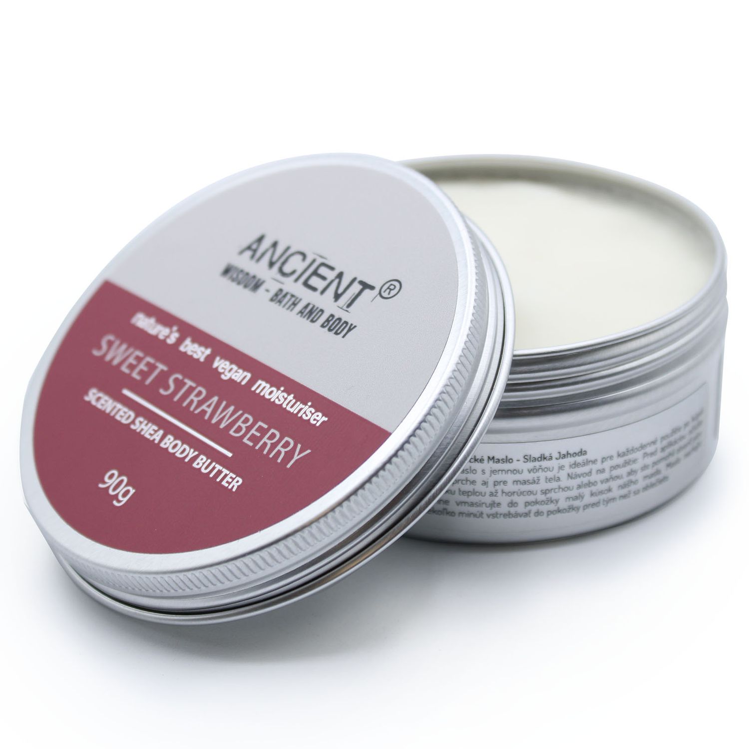 Geparfumeerde shea body boter - zoete aardbeien