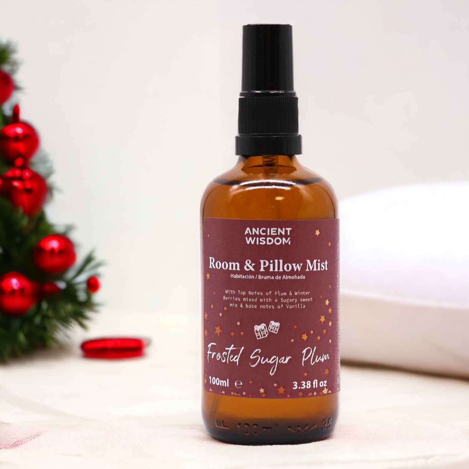 Frosted suikerpruim kamer &amp; kussenspray