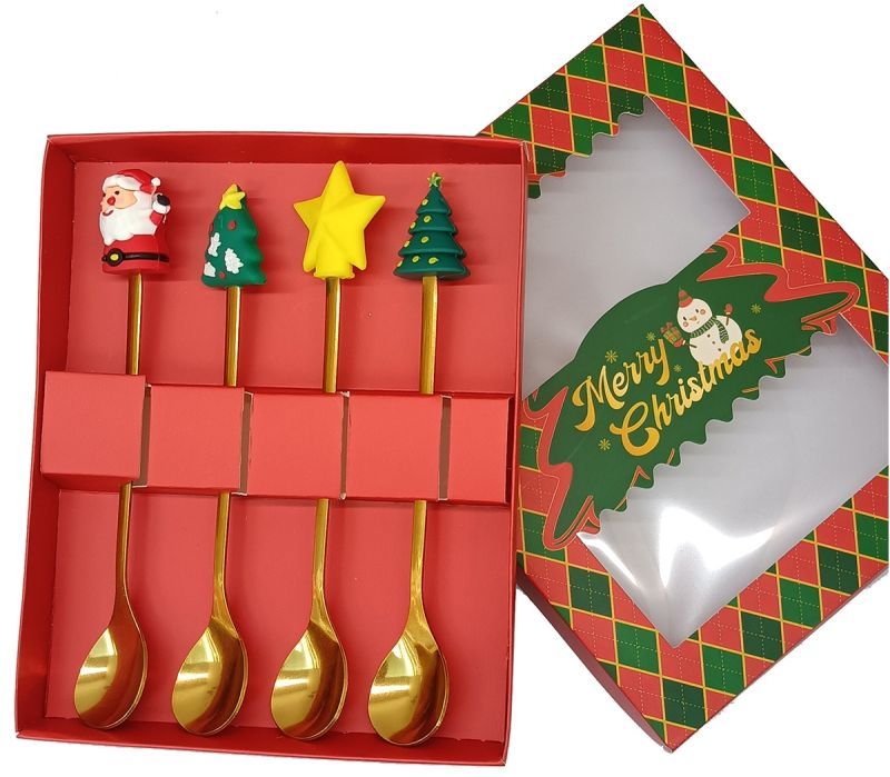 Kerst lepel set 4pcs PRE ORDER