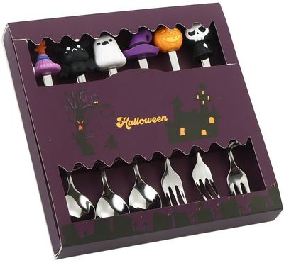 Bestek set halloween zilver 6pcs