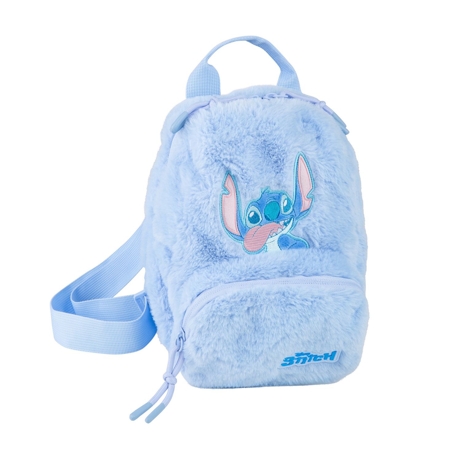 Stitch fluffy rugzak 25cm blue