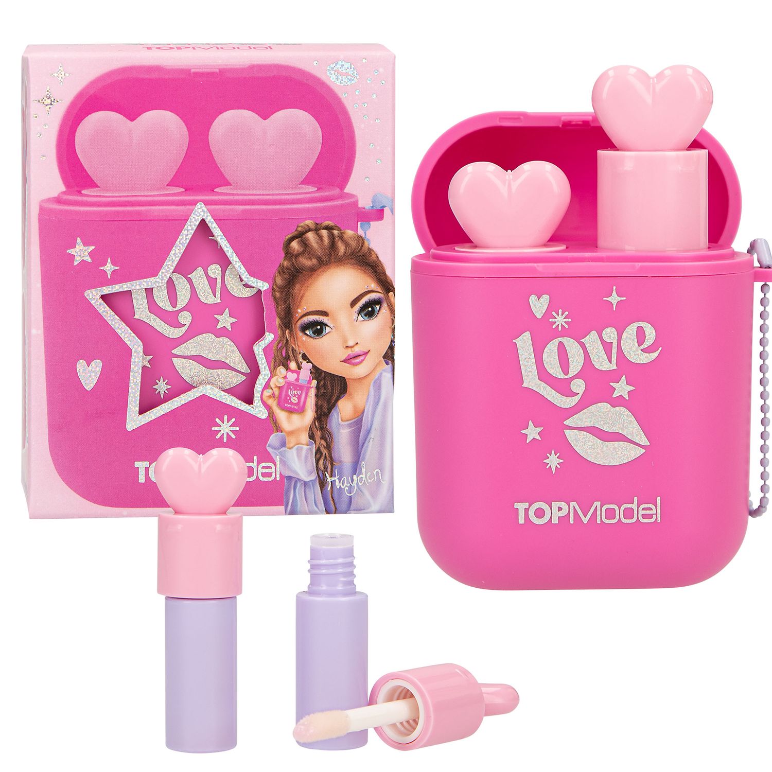 TOPModel lipgloss in oordopjes doosje