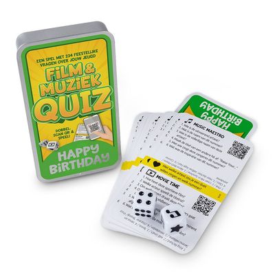 Film en muziek quiz happy birthday