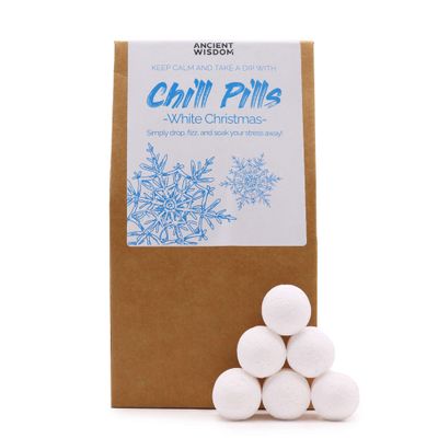 Chill Pills bad bommen - witte kerst
