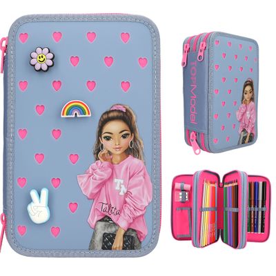 TOPModel 3-vaks etui met pins