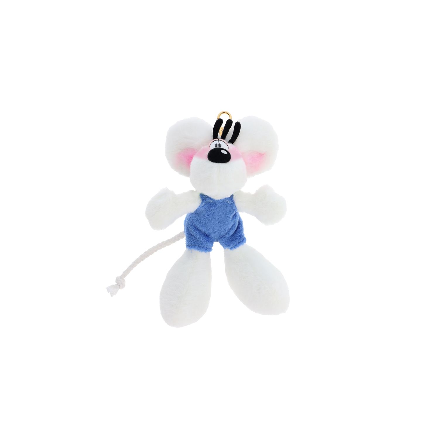 Diddl blauwe salopet sleutelhanger 15cm