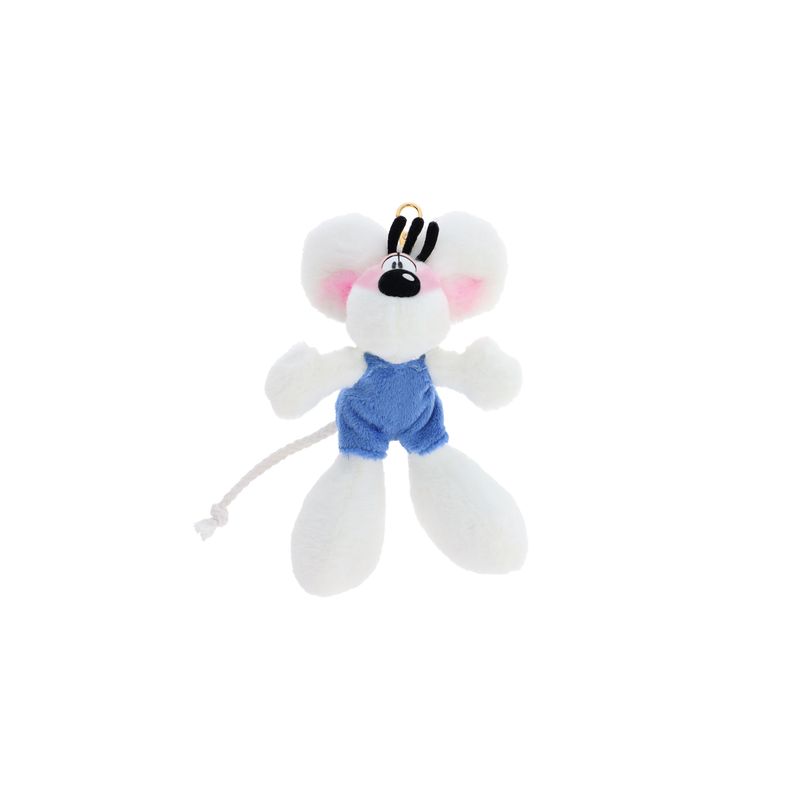 Diddl blauwe salopet sleutelhanger 15cm