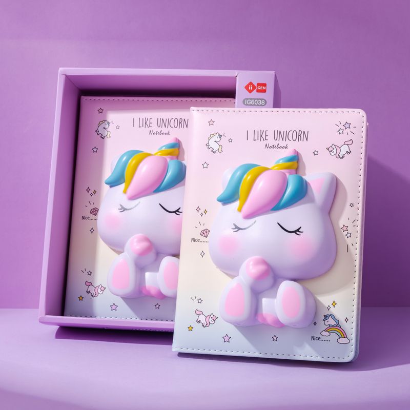 Lazy stars Squish notitieboek unicorn 12x17cm