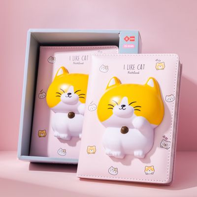 Lazy Stars Squish notitieboek cat 12x17cm