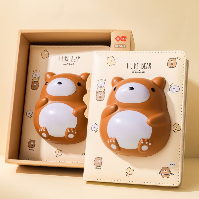 Lazy Stars Squish notitieboek beer 12x17cm