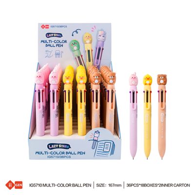 Lazy Stars 6 kleuren pen animals 2