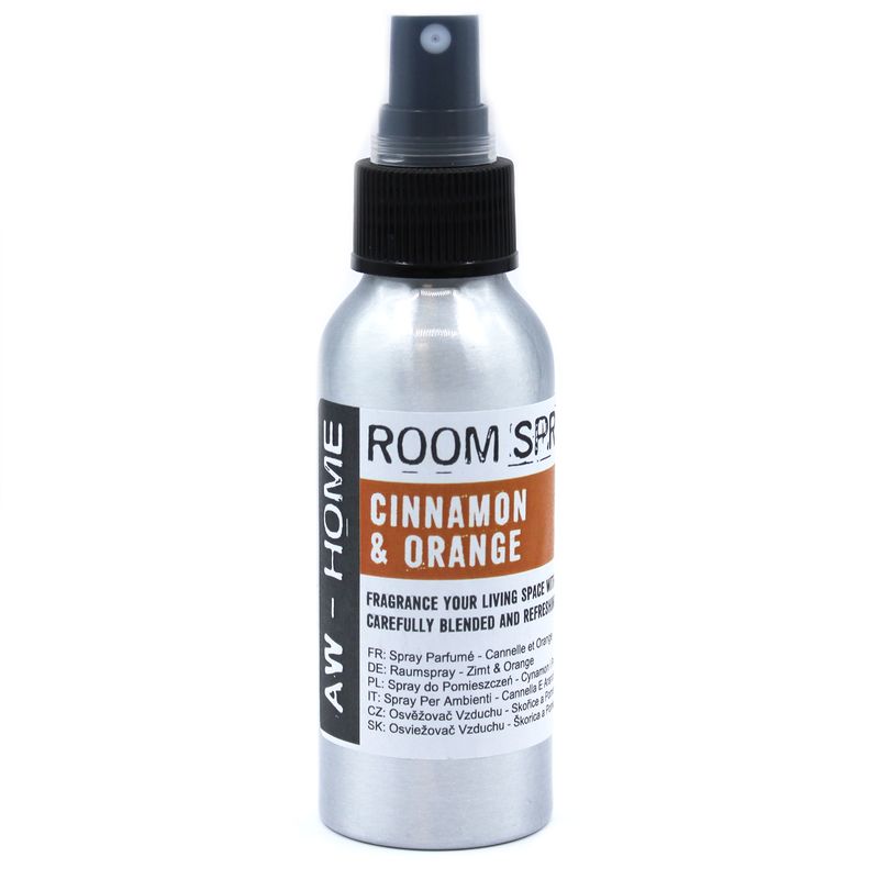 Roomspray - sinaasappel &amp; kaneel 100ml