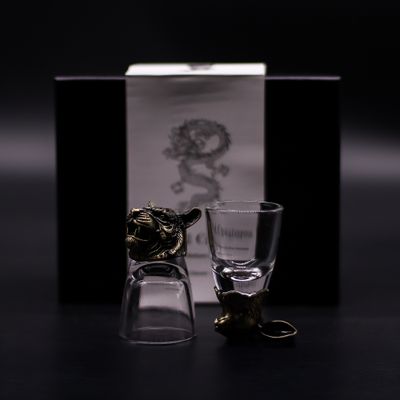 Ondersteboven shotglazen 50ml - mystieke wezens