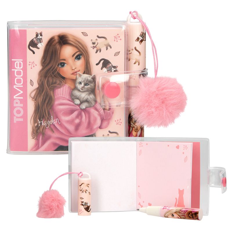 TOPModel mini schrijfblok met pen