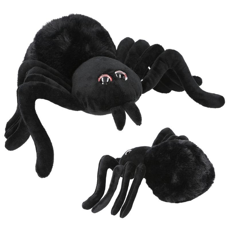 Adventure World knuffel spin 20cm Zwart
