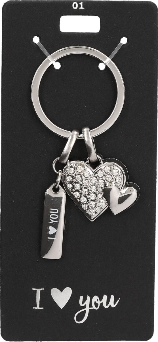 Glamour sleutelhanger I love you