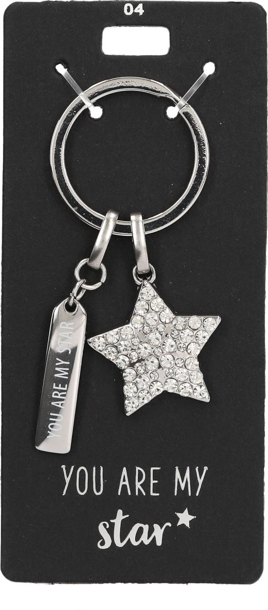 Glamour sleutelhanger you are my star