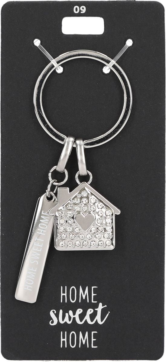 Glamour sleutelhanger home sweet home
