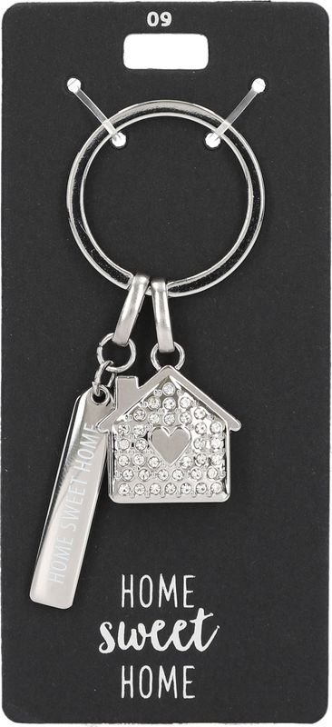 Glamour sleutelhanger home sweet home