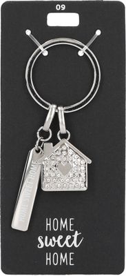 Glamour sleutelhanger home sweet home