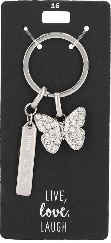 Glamour sleutelhanger live, love, laugh