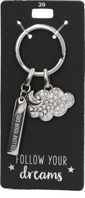 Glamour sleutelhanger follow your dreams