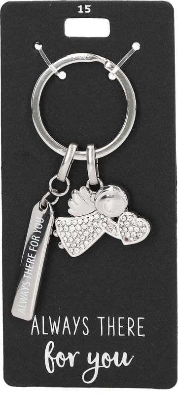 Glamour sleutelhanger always there for you