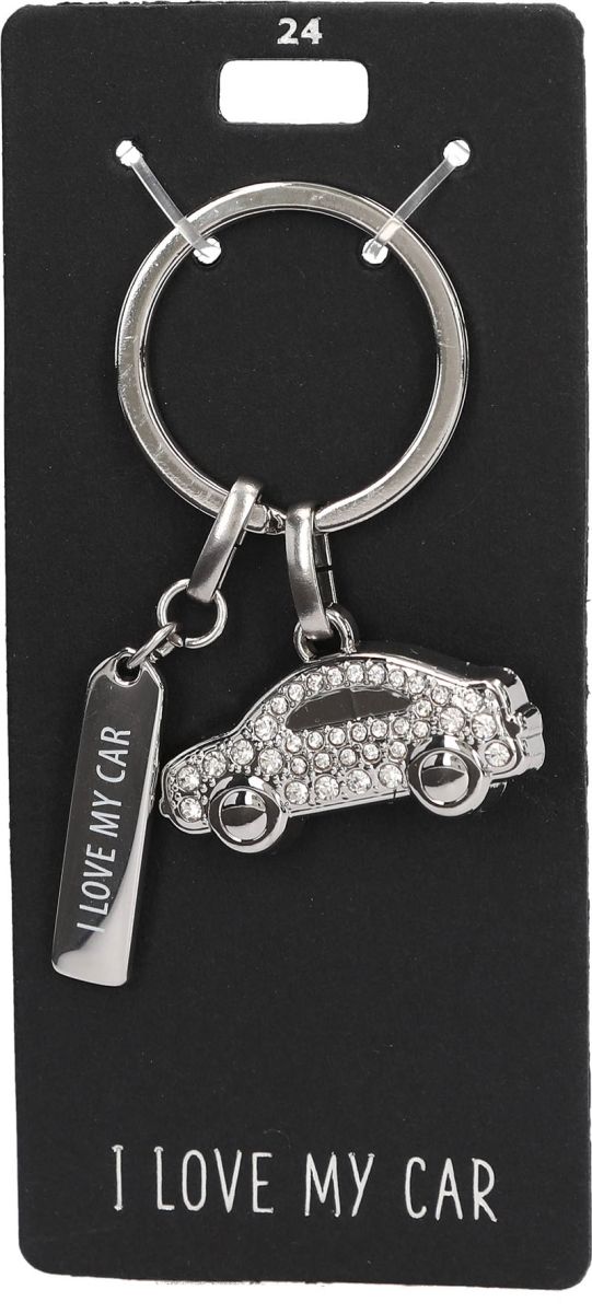 Glamour sleutelhanger I love my car