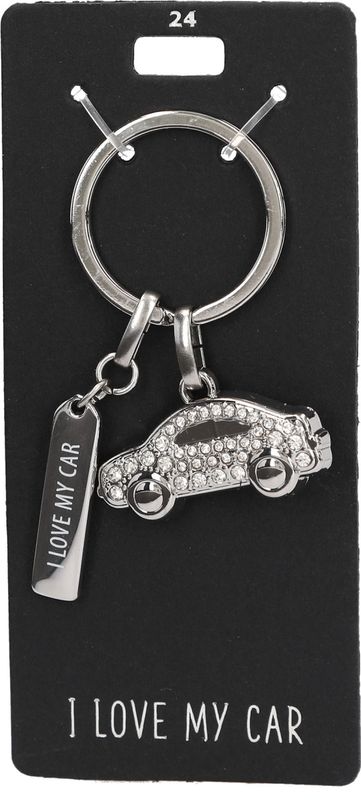 Glamour sleutelhanger I love my car