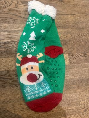 Kerstsokken groen rendier