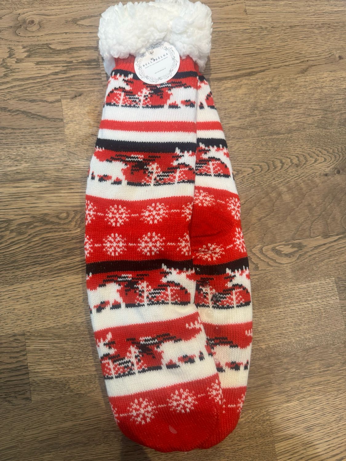 Kerstsokken rendieren rood