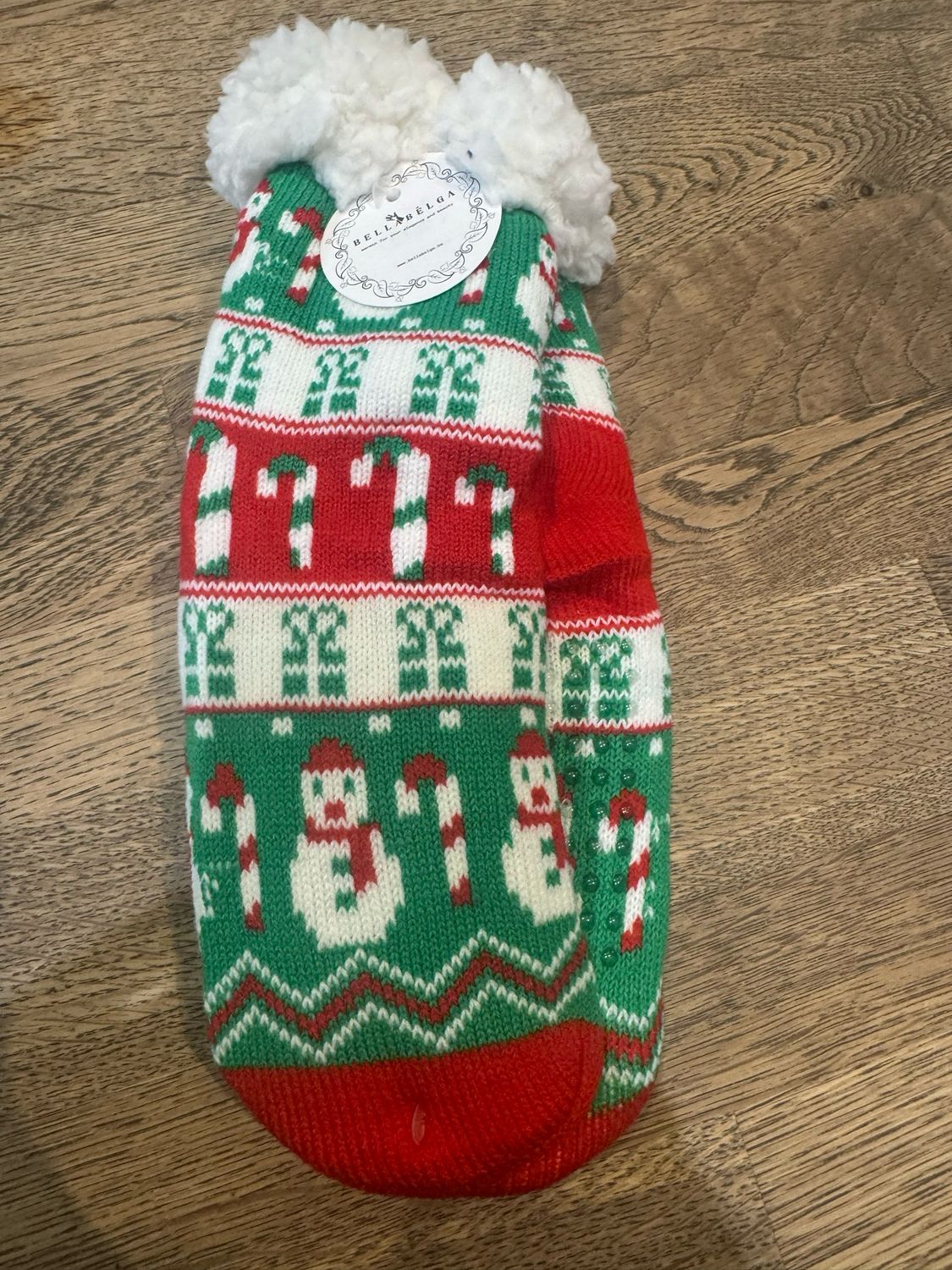 Kerstsokken kids snowman and candy cane