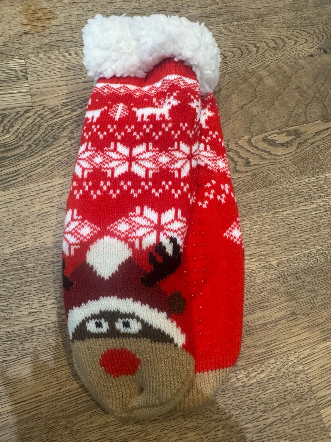 Kerstsokken kids rendier rood