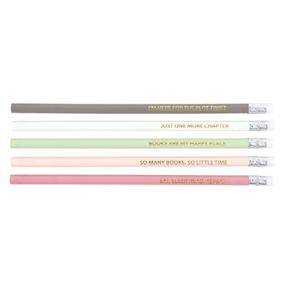 inspirerende literatuur schrijfpotloden set