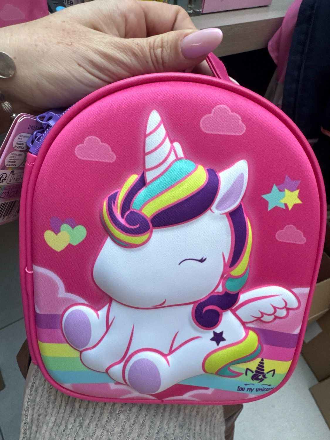 3D zip case eau my unicorn